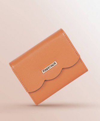 Fastrack  Women Casual Tan Fabric Wallet (4 Card Slots)
