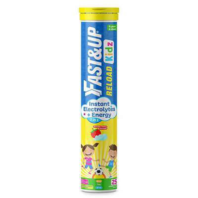 Fast & Up Reload Kids – Instant Electrolytes for kids – Instant Energy - 25 Effervescent Tablet – Wonder Berry Flavour