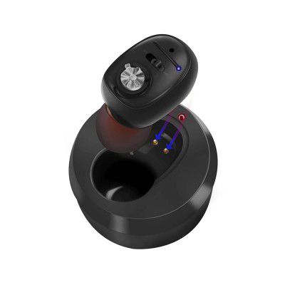 Fastwell F13 Rechargeable Hearing aid With Magnetic charging, Invisible The Smallest Mini hearing In the Canal Hearing Aid (BLACK)