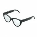 FAUNA Levia Black - Women Designer Audio Blue Light Filter Glasses with Speakers, Clear, Free Size (LEVIABF011EU)...