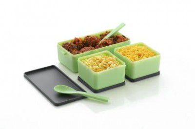 Faverito Premium Quality Airtight Lunch Box Set 3 Compartment