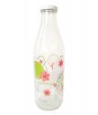 Favola Printed Designer Italian Freeze Safe Air Tight Flip Cap Water Bottle 1000ml 4-Piece...