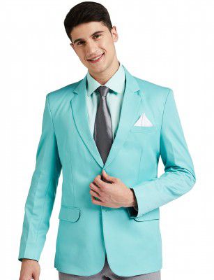 FAVOROSKI Mens Single Breasted Slim Blazer