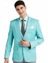 FAVOROSKI Mens Single Breasted Slim Blazer...