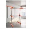 FAVOUR Plastic, Steel Floor Cloth Dryer Stand Made In India Strong single Pole 2Tier Foldable Cloth Rack 006  (2 Tier)...