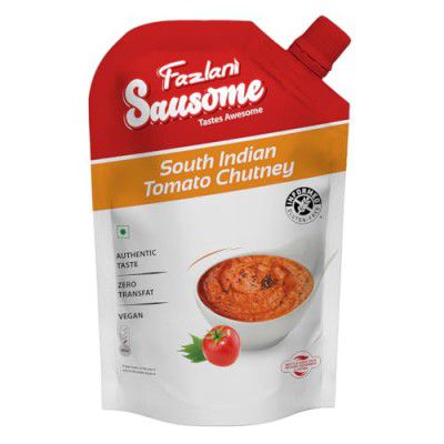Fazlani Sausome | Vegan, Gluten-Free, No Added Color | Perfect for Stir-Fries, Dips, Marinades & Cooking | FBA (Pack of 1, Tomato Chutney)