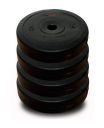 FBX PVC 20Kg Weight Plates, 5kg x 4 (Black)...