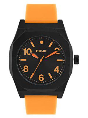 FCUK Silicone French Connection Analog Black Dial Men's Watch-Fk0012C