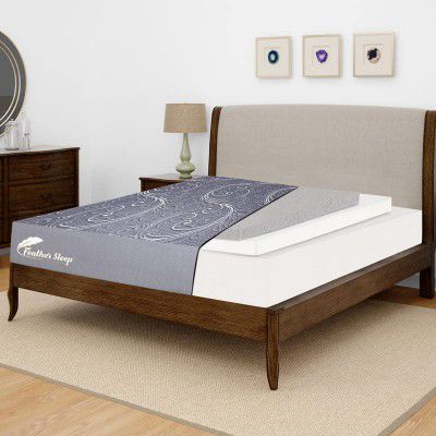 Feather Sleep Dual Comfort Mattress | Orthopedic Mattress | 5 Inches Dual Side Hard & Soft 3 Layer Responsive Charcoal, High Resilience & HD Soft Foam Bed Mattress | Mattress Single Size 72x30 | Grey