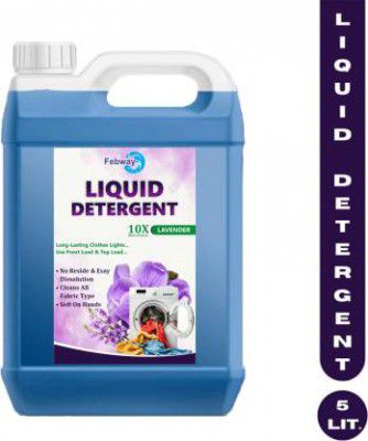 FEBWAY Washing machine liquid detergent top load and front load Multi-Fragrance Liquid Detergent  (5 L)