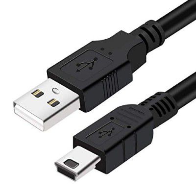 FEDUS USB Charger Cable USB 2.0 A to Mini 5 pin B Cable for External HDDS/Camera/Card Readers (Black, 3m) [Video Game]