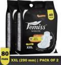 Femiss Extra dry feel overnight sanitary pads | XXL | Pack of 80| Sanitary Pad  (Pack of 80)...
