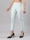 Femmora Comfortable Fit Solid Straight Pant, Breathable Cotton Fabric with Side Zip Button Closure, for Women...