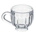 Femora Glass Lotus Tea and Coffee Mug, 170Ml, Set of 6, Clear...