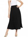 Femvy Classic Stretchy Pleated Skirt for Women...