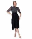 Femvy Designer Printed Georgette and Pleated Crepe Dresses for Women 202_1...