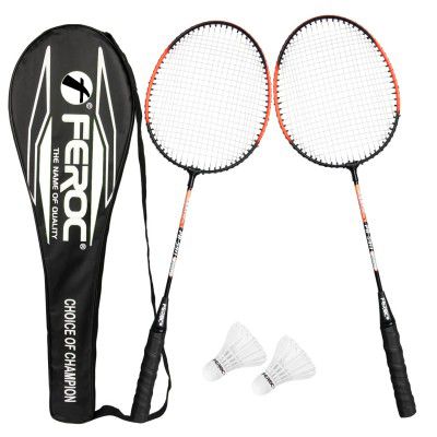 FEROC 2 Pieces Aluminium Badminton Racket 