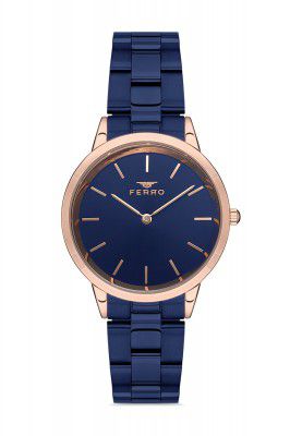 Ferro Analog Blue Dial Women's Watch-F21124A-T