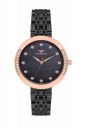 Ferro Analog Crystals Studded Round Dial Women's Watch with Bracelet Strap...