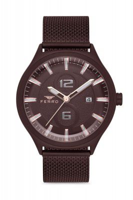 Ferro Analog Men's Watch (Dial Colored Strap)