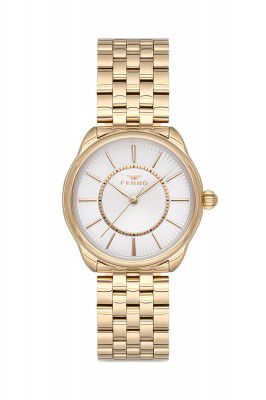 Ferro Analog Silver Dial Women's Watch-F21152A-B