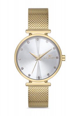 Ferro Analog Silver Dial Women's Watch-F2995C-1129-B