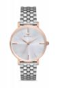 Ferro Analog Women's Watch (Dial Colored Strap)...