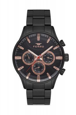 Ferro Chronograph Men's Watch (Dial Colored Strap)