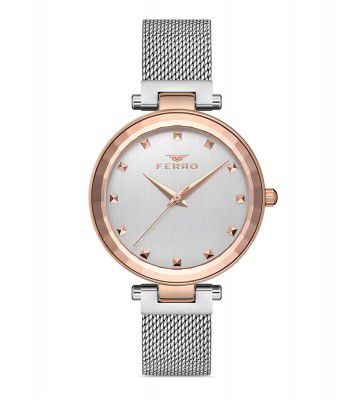 Ferro Lucca Analog Silver Dial Women's Watch-F21926C-E