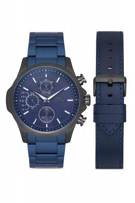 Ferro Pisa Analog Blue Dial Men's Watch-FM11170A-ZD