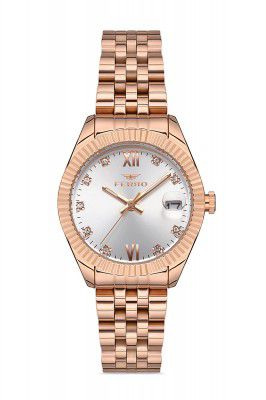 Ferro Pisa Analog Silver Dial Women's Watch-F21924A-C