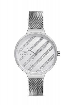 Ferro Sorrento Analog White Dial Women's Watch-F21153C-A