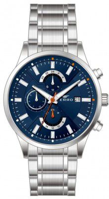 Ferro Stainless Steel Pisa Analog Blue Dial Men's Watch-Fm11915A-A3, Band_Silver