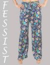 Fessist  Women Regular Fit Green Viscose Rayon Trousers...