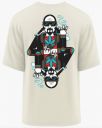 Fest Grab Men Printed Round Neck Cotton Blend White T-Shirt...