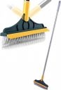 Fezora 2 in 1 Floor Scrub Brush with Squeegee...