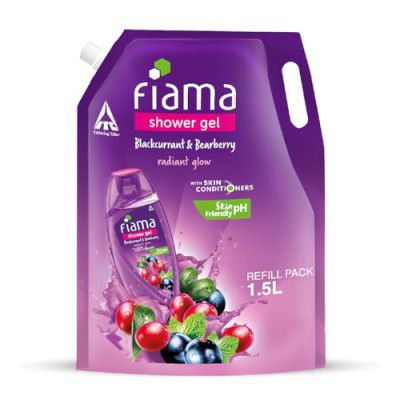 Fiama Body Wash Shower Gel Blackcurrant & Bearberry, 1.5L