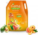 FIAMA Body Wash Shower Gel Peach & Avocado Value Pouch, For Moisturized Skin (1.5 L)...
