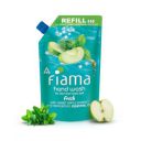 Fiama Fresh Hand Wash - 750 ml Refill Pack, Value Pouch, Peppermint Oil & Green Apple Extract Handwash, for Soft & Supple Hands...