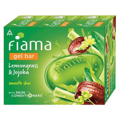 Fiama Gel Bar Lemongrass And Jojoba, 375g (125g - Pack of 3)