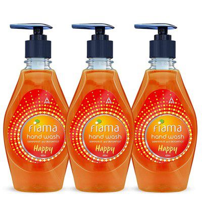 Fiama Happy Moisturising hand wash, Grapefruit and Bergamot, 400ml (Combo pack of 3)