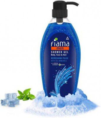 FIAMA Men Body Wash Refreshing Pulse Shower Gel, Fresh Looking Skin, Pump Bottle (895 ml)