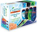 FIAMA Men Celebration pack, with 4 unique showergels, with skin conditioners (4 x 31.25 ml)...