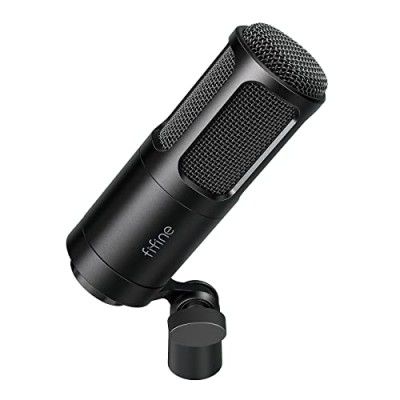 FIFINE XLR Dynamic Microphone, Vocal Podcast Microphone with Cardioid Pattern, c
