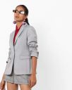 FIG Single-Breasted Blazer with Notched Lapel...