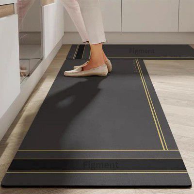 FIGMENT 2 Pcs Kitchen Mat for Floor (118 * 38 cm, 58 * 38 cm)