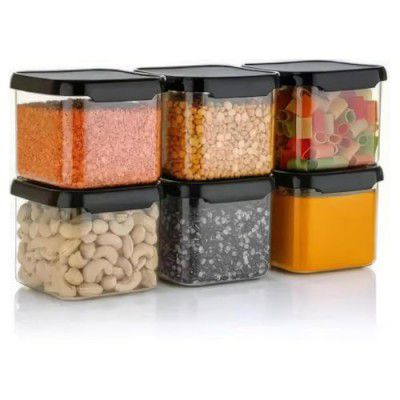 FIGMENT Airtight Kitchen Containers Set | BPA Free Storage Jars (700ml, Pack of 4)