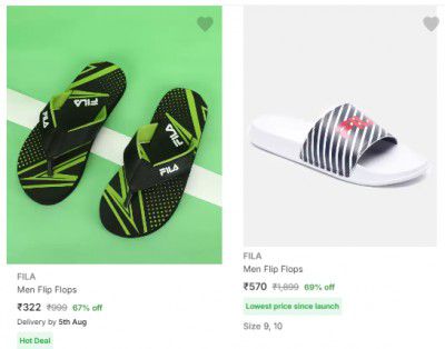 Fila Footwear Upto 75% Off