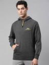 FILA  Men Full Sleeve Solid Hooded Sweatshirt...