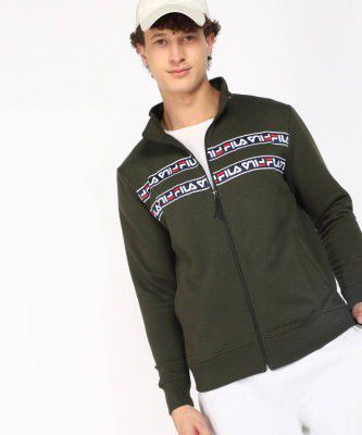 FILA  Men Solid Casual Jacket